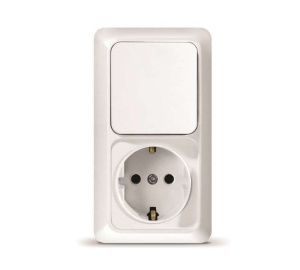 Блок ОП Олимп 1-кл. вык.+ роз. с/з.верт. бел. О0038