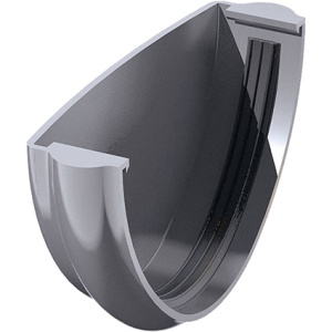 Заглушка желоба VERAT серый