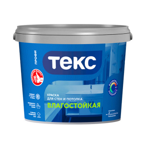 Краска в/д влагостойкая с/б (2,6кг) Профи Текс