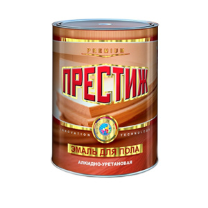 Эмаль д/пола б/сохнущяя красно-коричневая (0,9кг) Престиж
