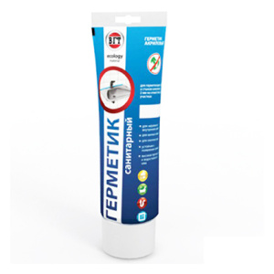 Герметик акриловый санит. для нар/вн. работ прозрачный (0,25кг) ВГТ