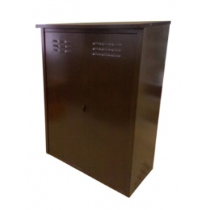 Шкаф для газ. баллонов коричневый (на 2 баллона разборный)