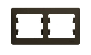 Рамка 2-м Glossa шоколад GL000802