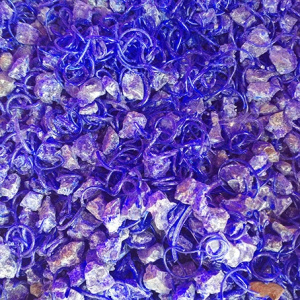 Стеклянная крошка синяя №1фр.7-15мм (20кг)