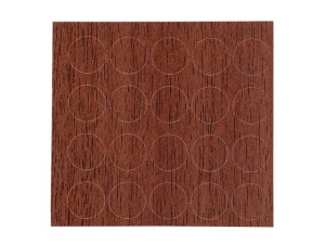 Заглушка самоклеящаяся D13 орех (50шт)