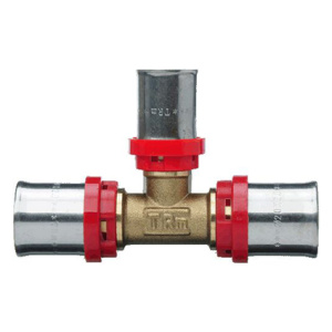 Тройник пресс 26*16*26" красн.кольцо TRm02504