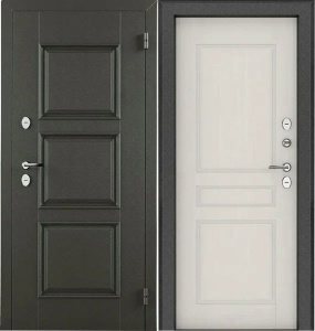 Дверь Норд 2050/880 L Рационалист Шале снежный графит ПРОМЕТ
