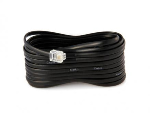 Шнур линейный телефонный 5м (черный)