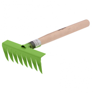 Грабли витые 8-зубые 160х390мм стальные дерев.рукоятка Сибртех 61761