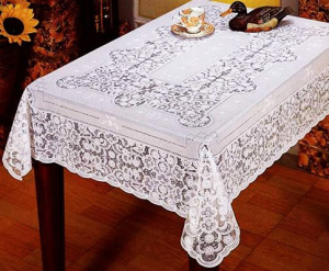 Скатерть ПВХ 76х120 белая EMBOSSED C612