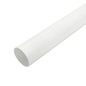 Труба водосточная б/муфты 80мм MUROL белая 4м 12625