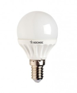 Лампа светодиодная КОСМОС 7Вт GL45 220V Е14 4500К