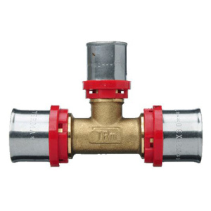 Тройник пресс 26*20*26" красн.кольцо TRm02507