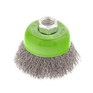 Щетка для УШМ 65мм 14 чашка витая проволока 0,3мм Сибртех 746037