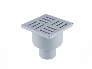 Трап верт. сухой затвор 50 пласт. 10*10 нерегул. 611286