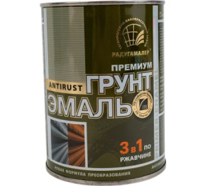 Грунт-эмаль серая (0,9кг) РАДУГАМАЛЕР Радуга