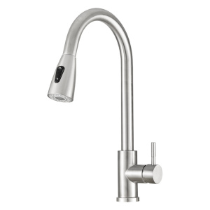 Смеситель д/кухни MELODIA Perfetto из нерж.стали с вытяжным изливом MDV30204ss 19806