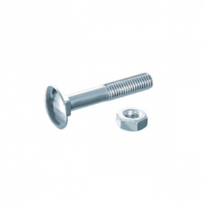 Болт 10х40 DIN 603 мебельный оцинк. с гайкой (2шт)