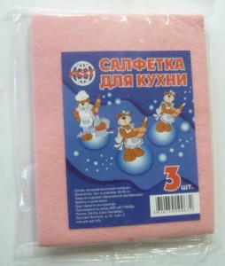 Салфетка из визкозы 30*38см (3шт) в ассорт. AST 214218