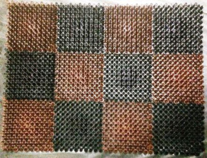 Коврик Травка 42*56см черно-коричневый 