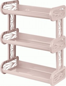 Полка навесная д/ванной Regular 3 секц. (41,6х19х9,5см) беж.топаз 836985