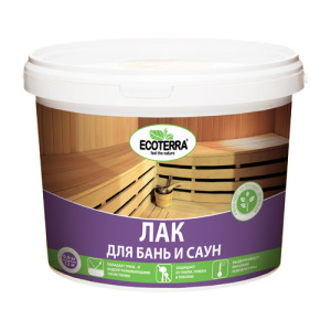Лак д/бань и саун Ecoterra (0,9кг)