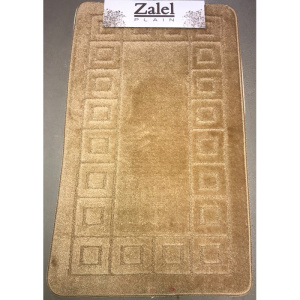 Коврики д/ванной комнаты ZALEL 55*85/90 L.BROWN/светло-коричневый (1шт)