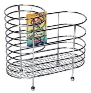 Подставка д/столовых приборов хром. Мультидом 528506