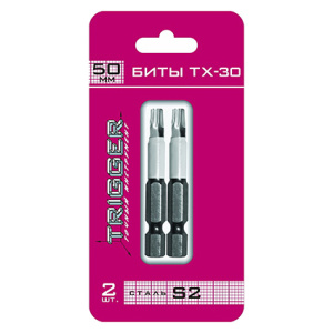 Бита TORX30 50мм Профи (2шт) ТРИГГЕР  84976