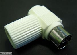 Штекер TV уголковый "мама" FS19WL  LANS