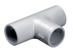 Тройник соединительный д/трубы 16мм разъемный (2шт)