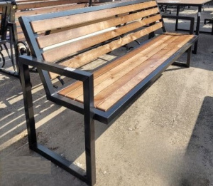 Скамейка №30 (2м) с деревом 1379-2