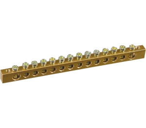 Шина нулевая 6*9мм 14/2 крепление по краям (YNN11-14-100)