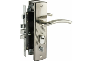 Замок врезной НОРА-М 200 левый матов. никель