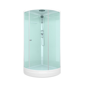 Кабина JIVE 90х90 низкий, мат.стекло, бел.стен., бел.проф. MB02003 17948