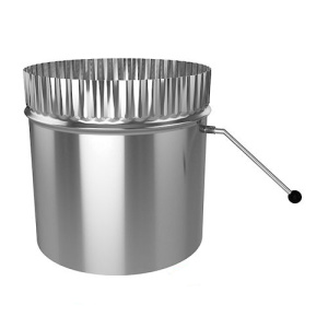 Шибер поворотный 100мм нерж.