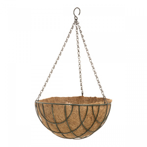 Горшок-кашпо металл 21ВТ1250 (кокосовая вставка) подвесное