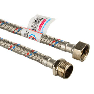 Подводка д/воды нерж. 20см в/н 26552