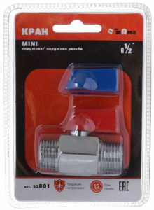 Кран шаровый МИНИ 1/2"*1/2" н/н TRm33801 / 25652