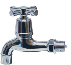 Кран пласт.водоразборный хром MSP20612 / 66451