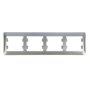 Рамка 4-м Glossa алюминий GL000304