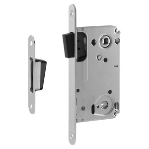 Замок врезной 13М-90мм под фиксатор с магнитным ригелем хром Нора-М 14916