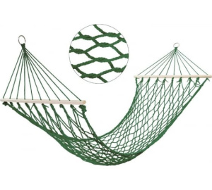 Гамак сетка ECOS Ham-13 нейлон с деревянной планкой 200х75см  004975 / 690664 