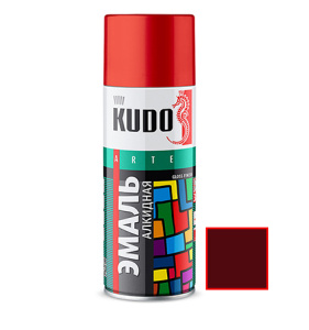 Эмаль аэроз. универ. бордовая KUDO 10045 (520мл)
