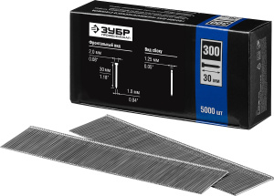 Гвозди д/нейлера ЗУБР  тип 18GA (47/300/F) 30 мм 5000 шт 31830-30