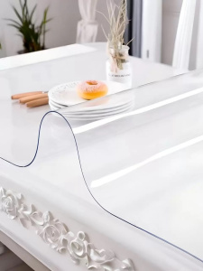 Скатерть гибкое стекло 120*80см Dekorelle толщина 0,8мм 123-120