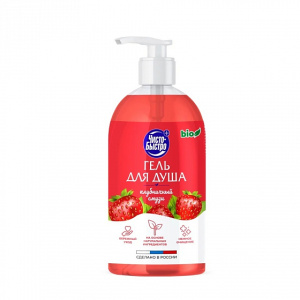 Гель для душа Клубничный смузи 800мл Чисто-Быстро ГДДК08