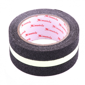 Лента противоскользящая c фотолюминисцентной полосой 50мм*5м  Matrix 88719