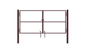 Рама для распашных ворот 1,5х3 (2 столба d51 2,4м)