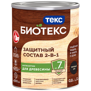 Антисептик Биотекс 2в1 мореный дуб (0,8л)